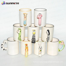 Sunmeta factory supply blank animal handle Sublimation Mug